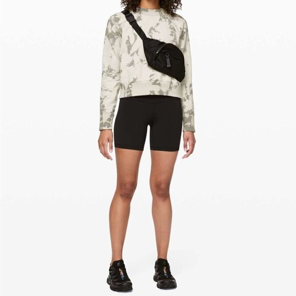 Lululemon Ready to Roll Crew Shibori Dove Grey Cement Grey sweatshirt sz Medium - Picture 11 of 13